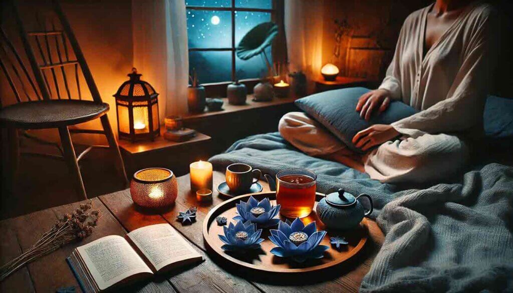 Using Blue Lotus as Part of Evening Self-Care Routines